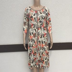 Worth New York dress medium geometric print